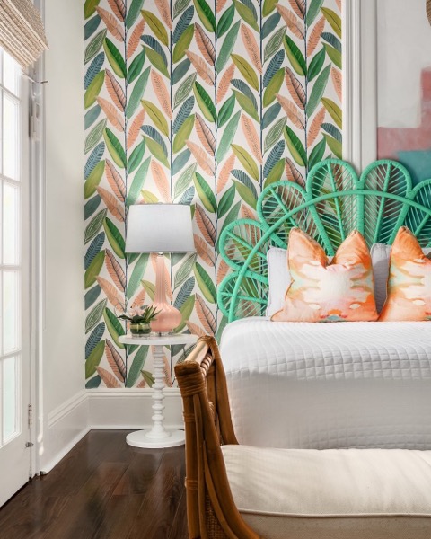 A guest room at the house you booked